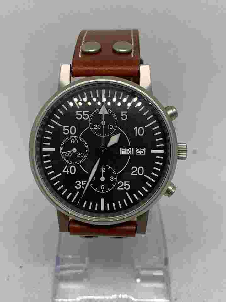 Laco Pilot Chronograph Model 860890 - Neo Vintage 7750 Automatic Watch Rare