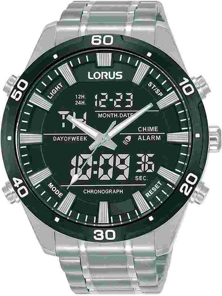 Lorus RW649AX9 Digital Chronograph Herrenuhr 46mm 10ATM