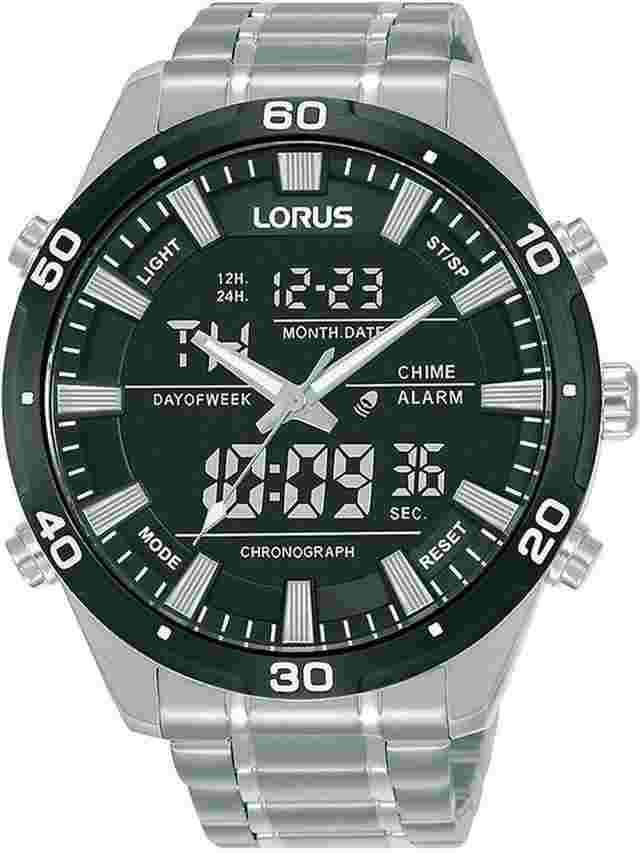 Lorus RW649AX9 Digital Chronograph Herrenuhr 46mm 10ATM