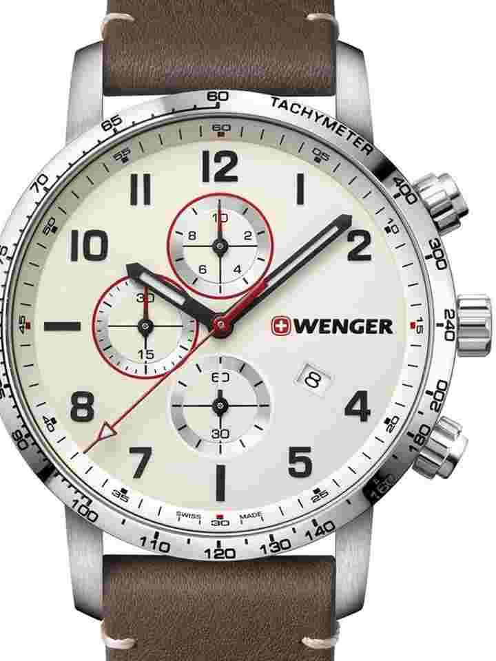 Wenger 01.1543.113 Attitude Chronograph Herrenuhr 44mm 10ATM