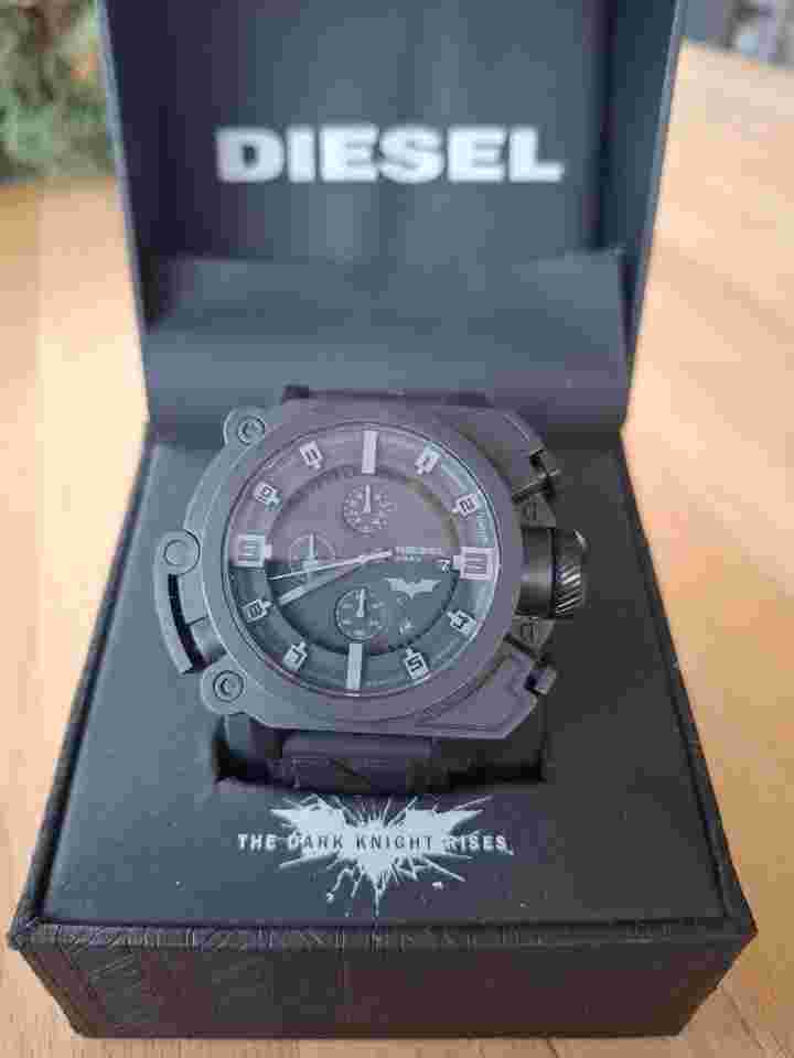 Diesel The Dark Knight Rises - Limited Edition Diesel Batman Limited Edition Watch No.3770/5000 Full Set!!