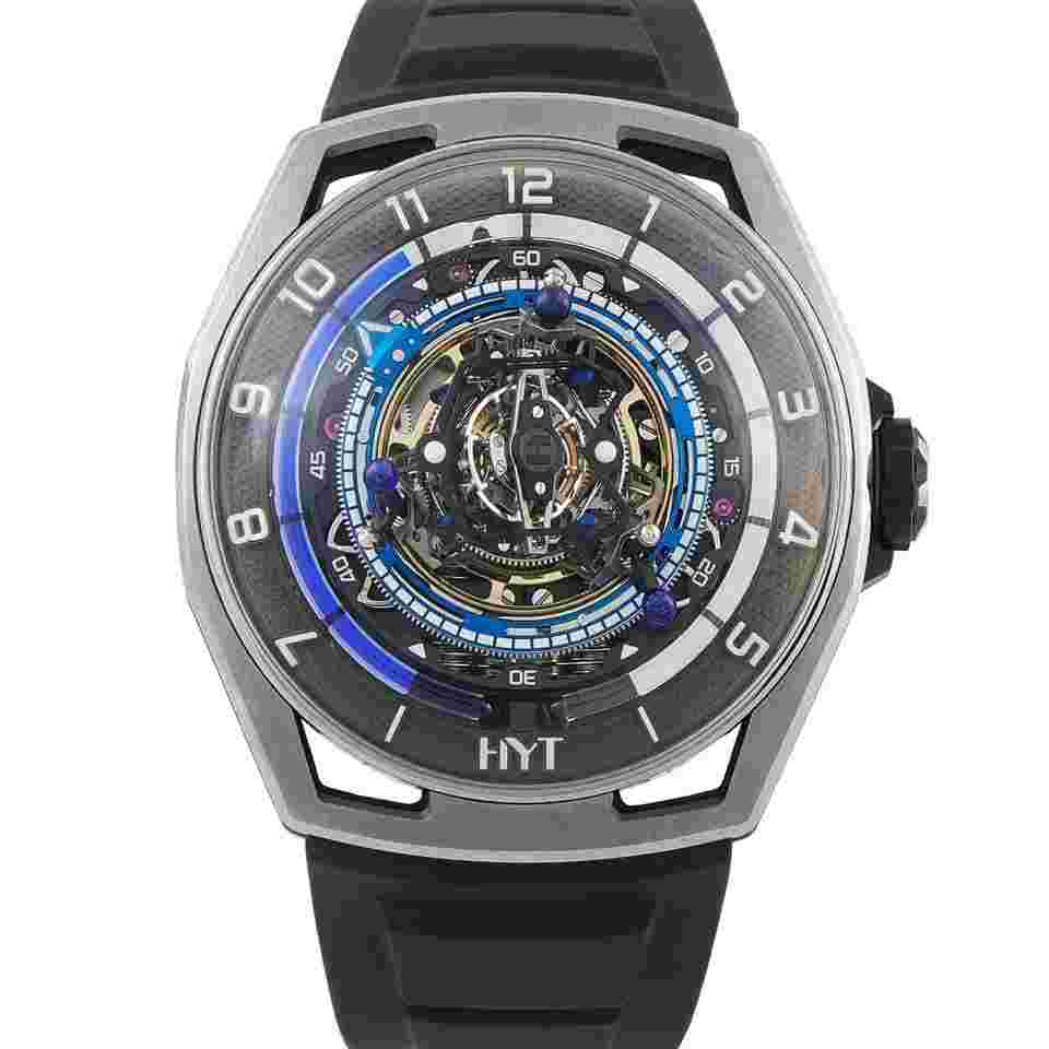 HYT Conical Tourbillon Titanium Blue Watch H03068-A