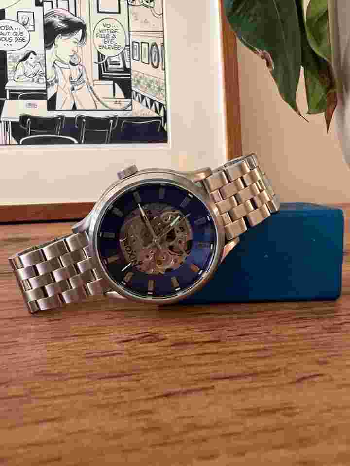 Nixon Spectra Navy Sunray / Silver Brand New with Box Papers and Extra Links
