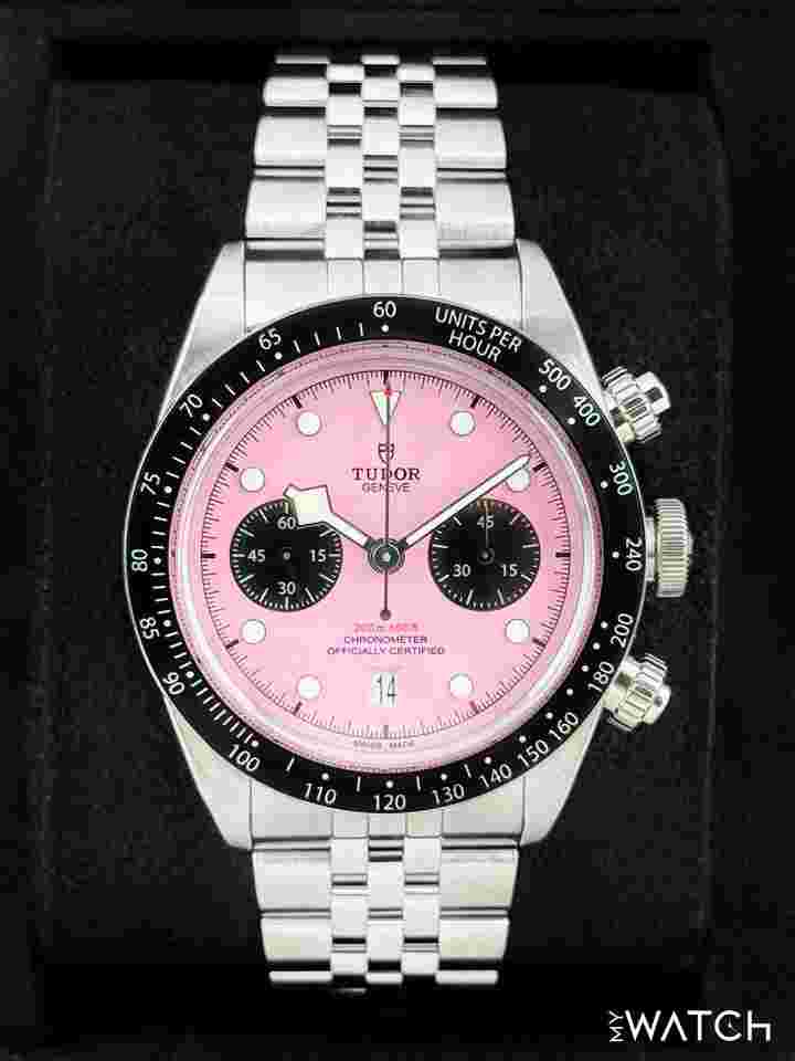 Tudor Black Bay Chrono NEW 2025 Black Bay Chrono 41mm 79360N Stainless Steel Pink Dial