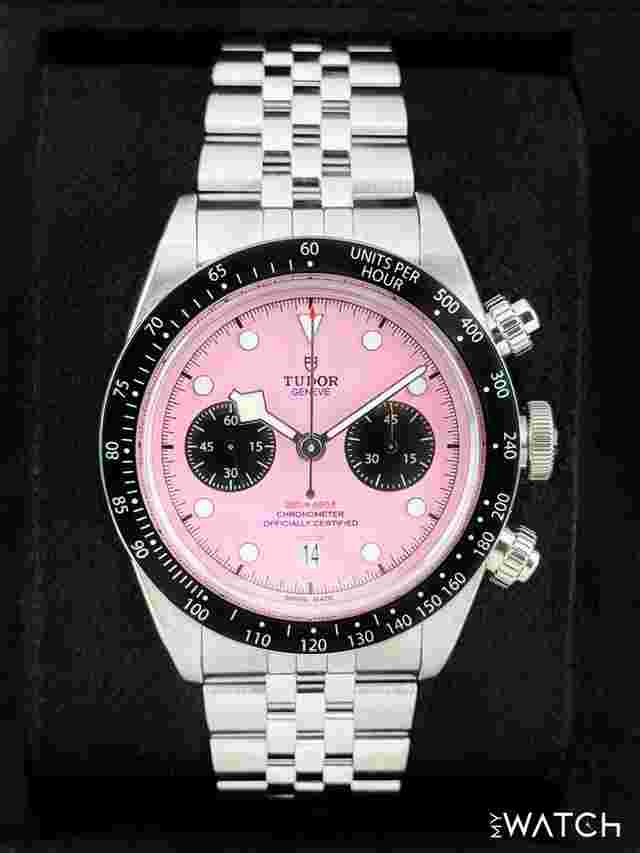Tudor Black Bay Chrono NEW 2025 Black Bay Chrono 41mm 79360N Stainless Steel Pink Dial