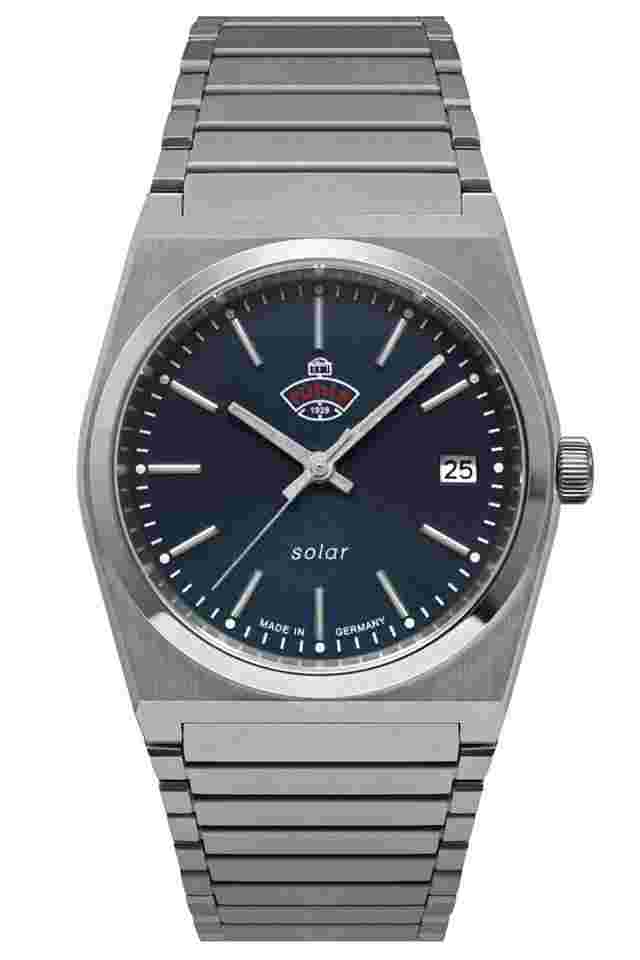 Ruhla 4641M3 Damenuhr Space Control Solar Blau 