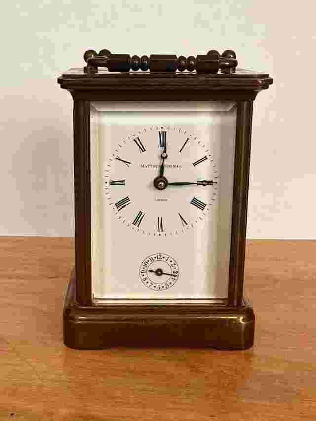 Matthew Norman Pendulette - Carriage clock brass - alarm 