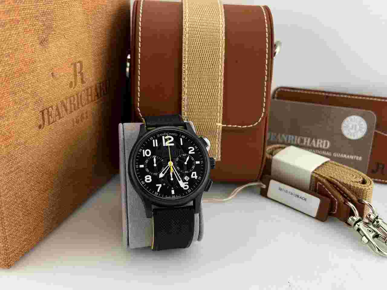 JeanRichard Bressel Classic 3211213128AC6 Black PVD Steel Box Paper