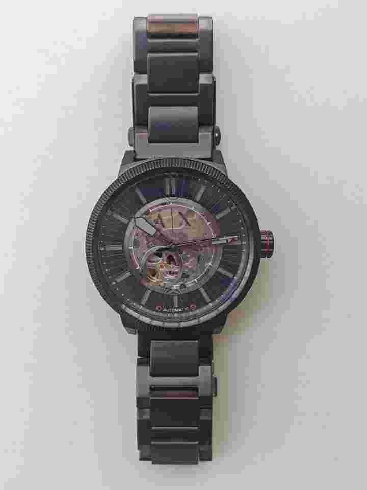 Armani Exchange AX1416 Nuovo automatico semischeletrato