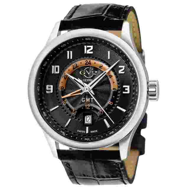 G2 by Gevril Giromondo Giromondo Quartz Black Dial GMT 