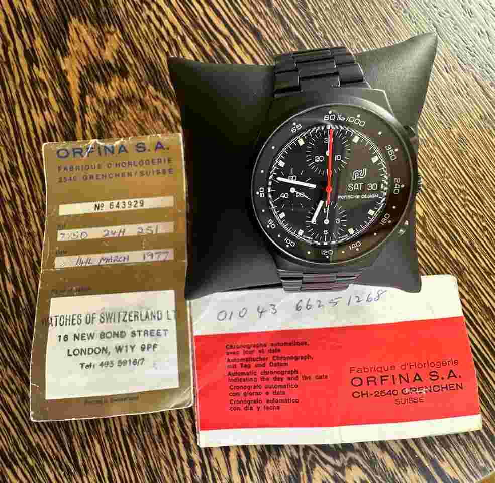 Orfina Porsche Design Porsche Design Orfina 7750 Porsche Design 'Top Gun' - as new