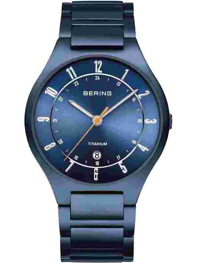 Bering 11739-797 Titanium Herrenuhr 39mm 5ATM 