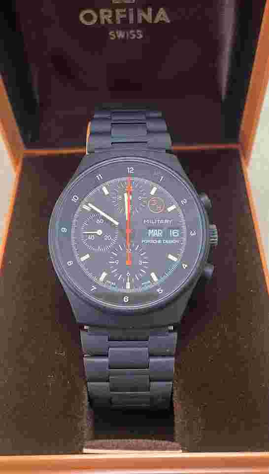 Orfina PORSCHE DESIGN MILITARY 3H with original box