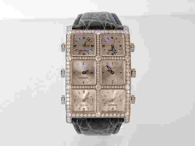 icelink Senator Six Time Zone Iced Diamonds 5,5ct 