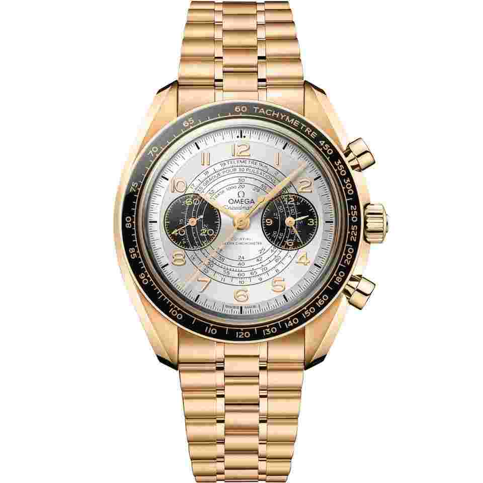 Omega Speedmaster Chronoscope Two Counters 43 mm Moonshine gold on Moonshine gold - 522.60.43.51.02.001