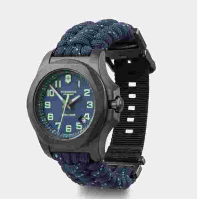 Victorinox Swiss Army I.N.O.X. Carbon 43 MM Blue Bracelet Blue Dial Watch 241860