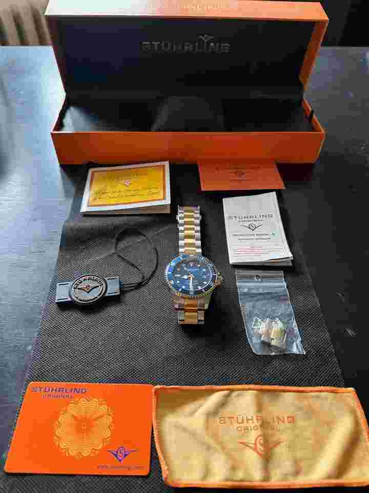 Stuhrling Depthmaster original swiss made Full Set