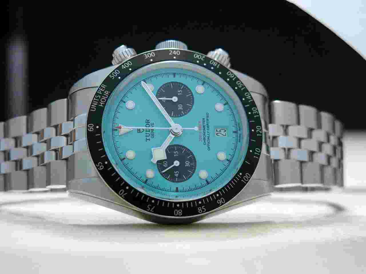 Tudor Black Bay Chrono Flamingo Blue 2025 Heritage Black Bay Chronograph Flamingo Blue