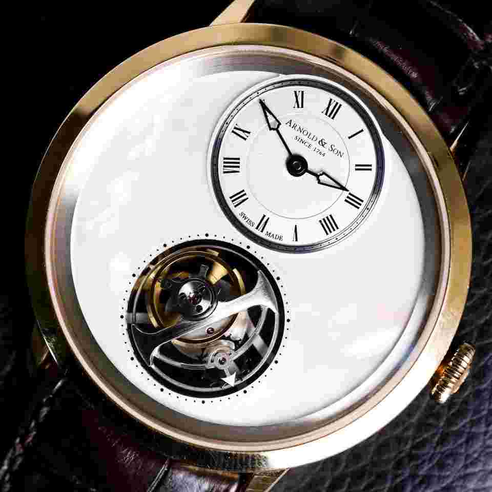 Arnold & Son UTTE Tourbillon Rose Gold Mother of Peal 1UTAR.S02A.C120A Rare Mother of Peal Dial Limited 50 pieces