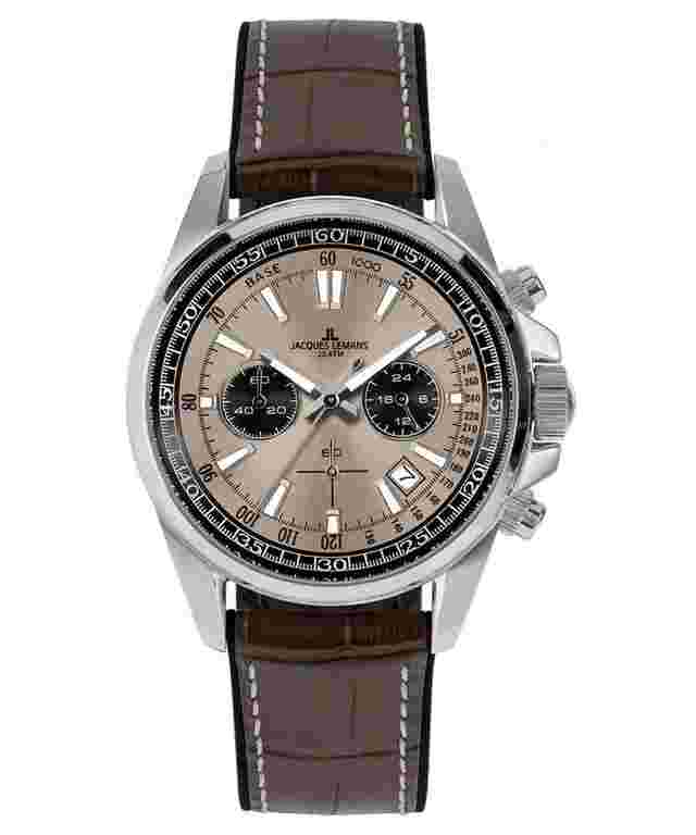 Jacques Lemans 1-2117ZF Herrenuhr Chronograph Liverpool Braun