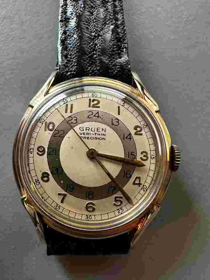 Gruen Precision very thin precision Gruen Very Thin Precision 24h 14k gold