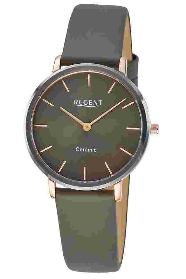 Regent F-1587 Damenuhr Edelstahl/Keramik Ø 34 mm