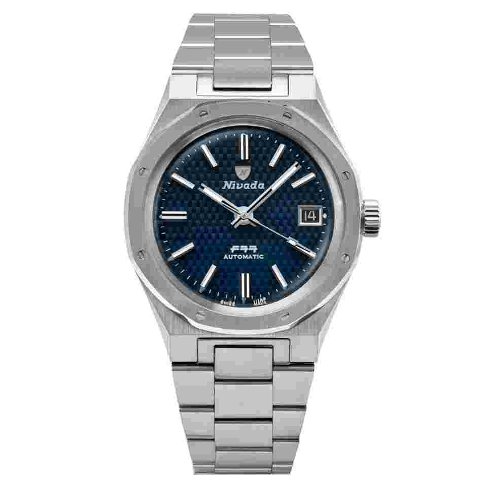 Nivada Grenchen F77 Blue MK1 37 mm