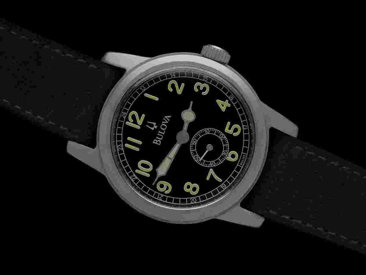 Bulova Military Personally Owned & Worn By Ian McDonald with Two COAs - Hack Field Military Style Watch
