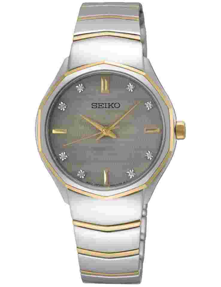 Seiko Classic SUR616P1 Damenuhr Classic Quarz Diamonds 30mm 5ATM