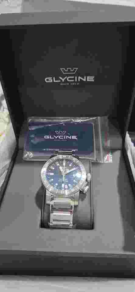 Glycine Airman 44 Gmt World Timer 3 Time Zone brand new with full set