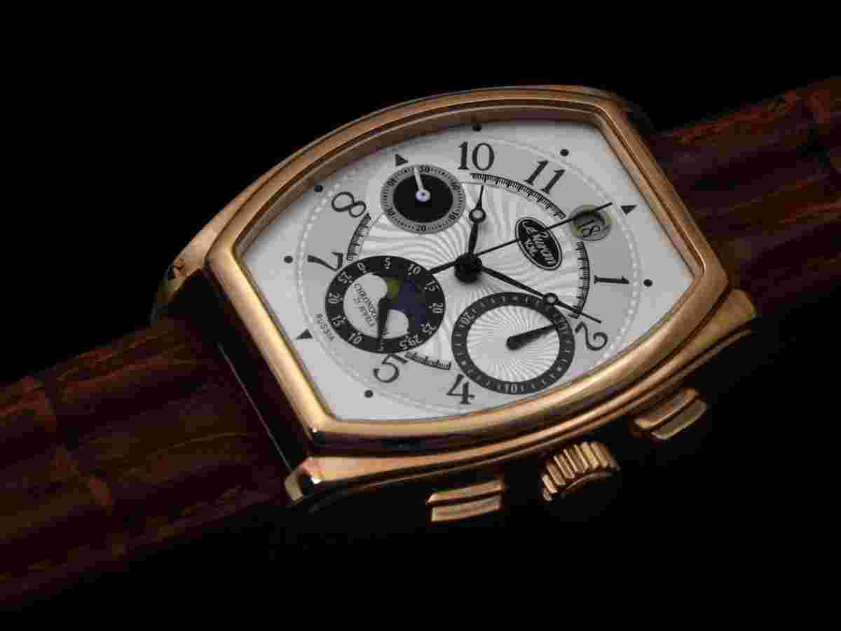 Poljot 31679 Buran VM Chronograph Tonneau Moon Phase 2869541 S full set