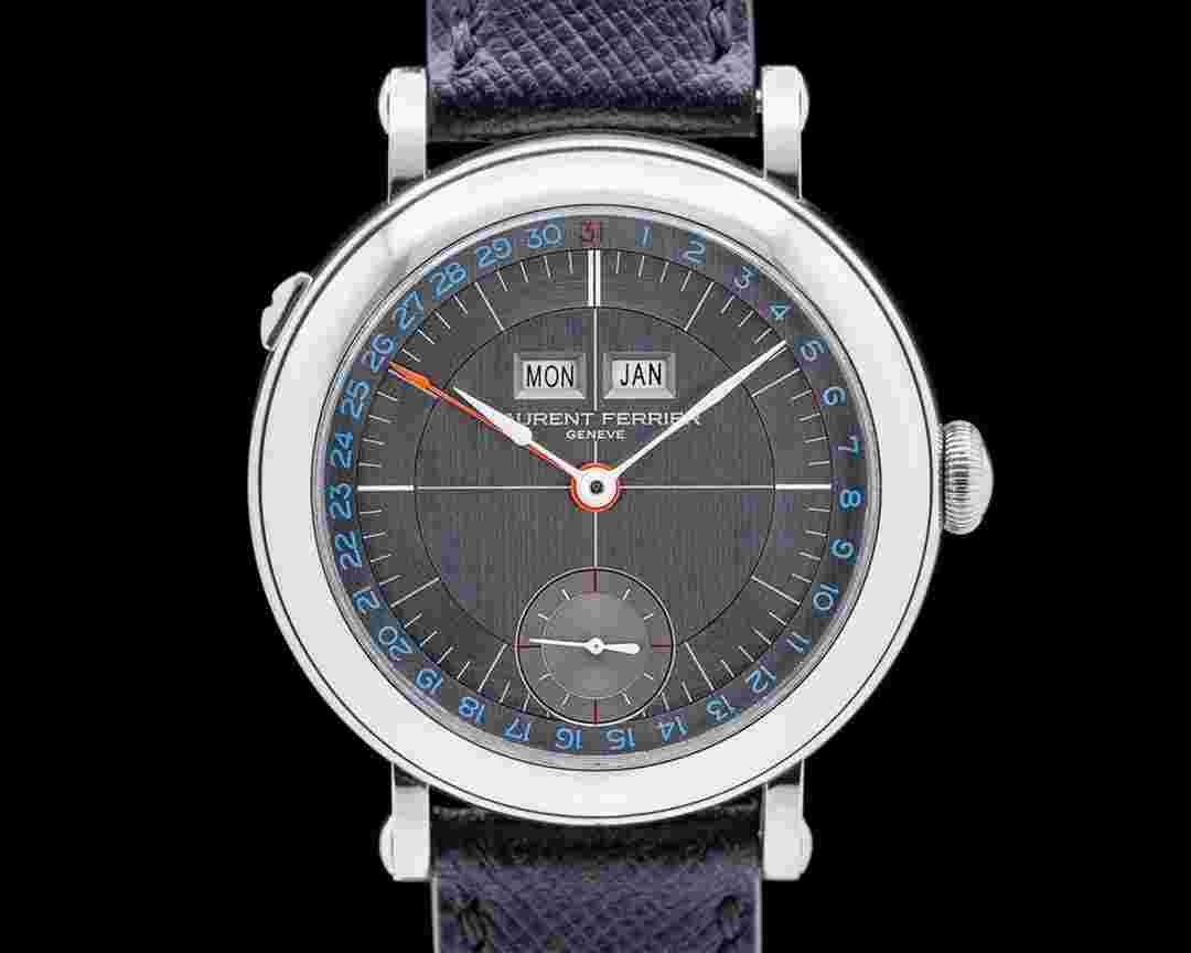 Laurent Ferrier Annual Calendar Montre Ecole SS Gray Dial