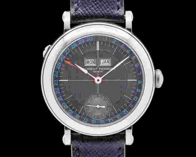 Laurent Ferrier Annual Calendar Montre Ecole SS Gray Dial