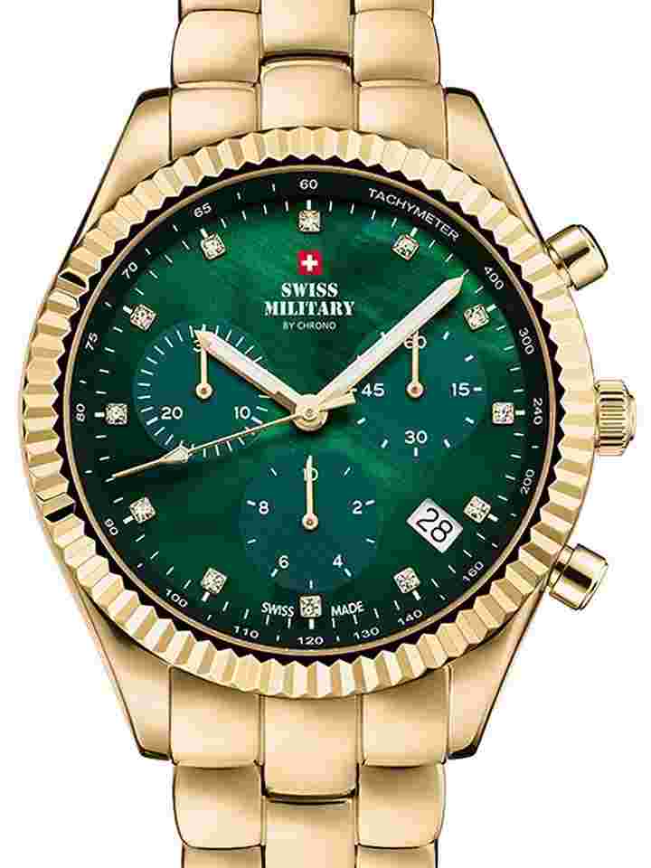 Swiss Military SM30207.04 Elegant Chronograph Damenuhr 38mm 5ATM