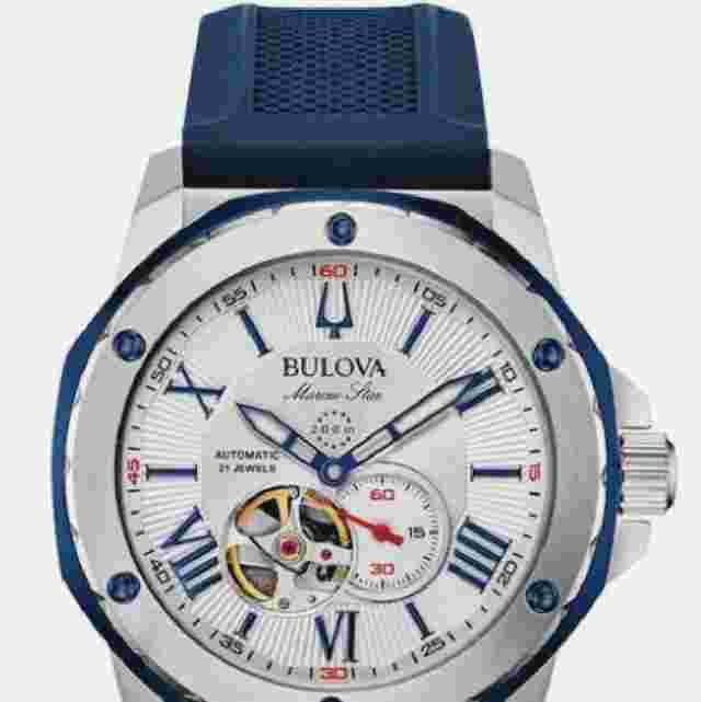 Bulova Marine Star White Dial Watch Men's Automatic