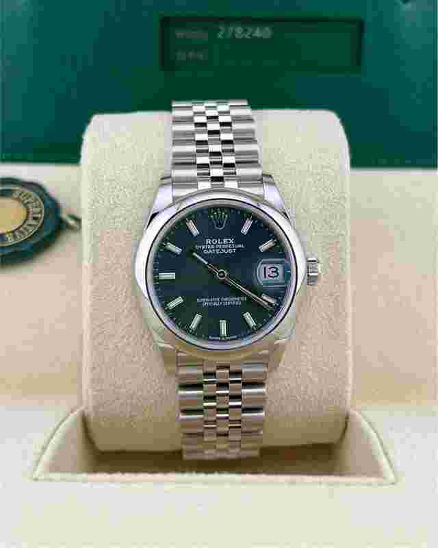 Rolex Datejust 31 In Stock 2025 278240 Datejust 31 Mint Green Stick Stainless Steel Jubliee