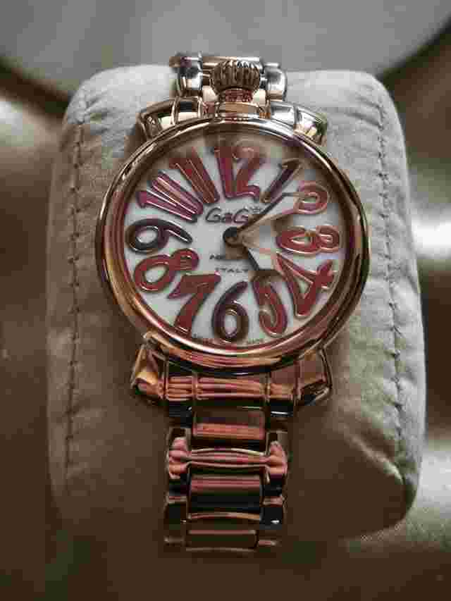 Gaga Milano Manuale 35 mm donna Manuale 35mm donna placcato oro rosa