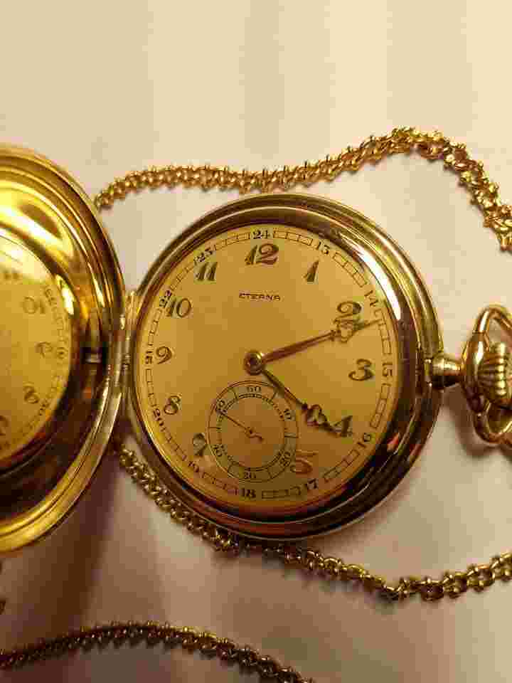 Eterna Artena Taschenuhr Savonette Taschenuhr
