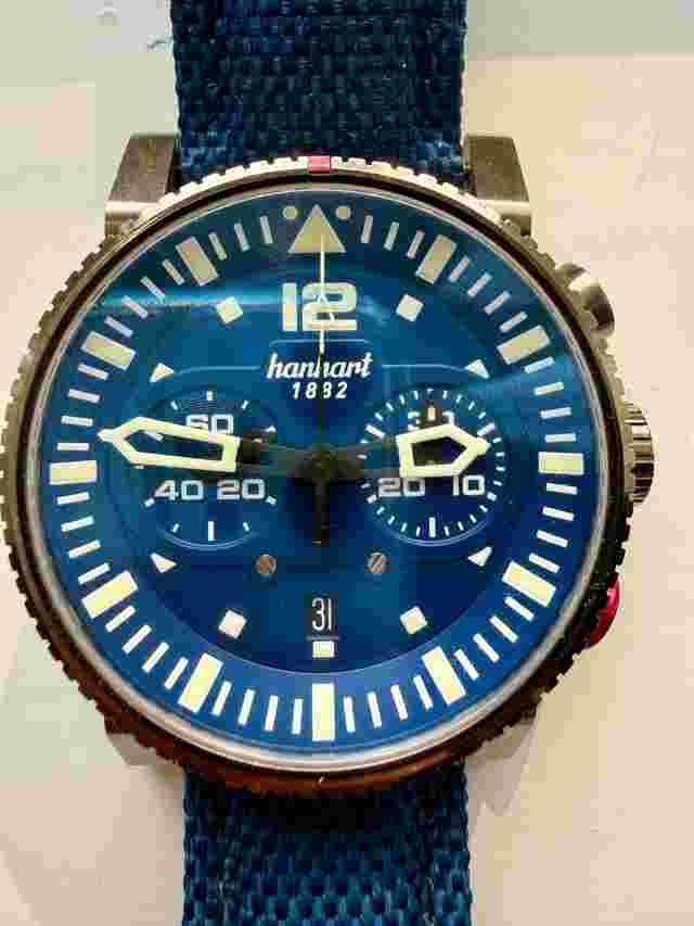 Hanhart Primus Nautic Pilot Bronze Limited Edition (Bronze) nr 047/300 - nauwelijks gedragen