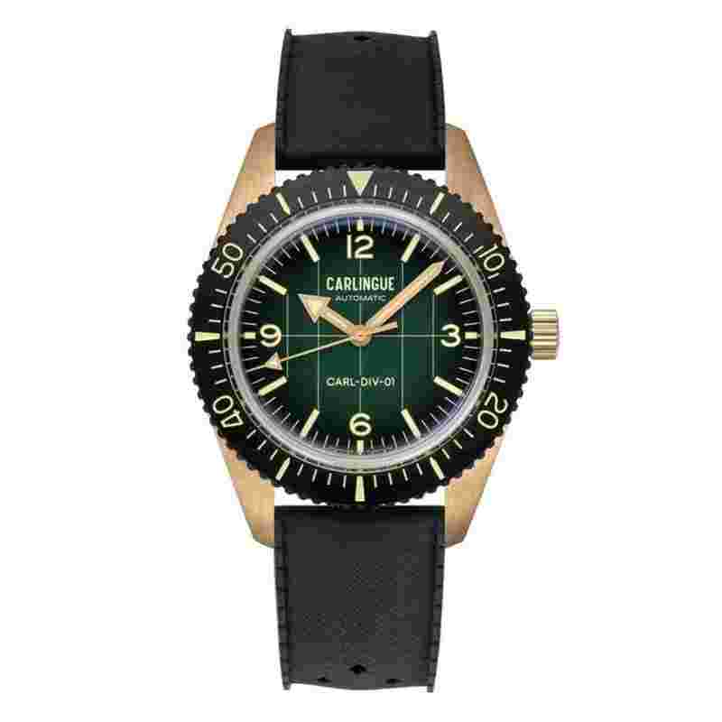 Carlingue Montre Diver 01 Édition Spéciale Bronze et Vert CT-001-A