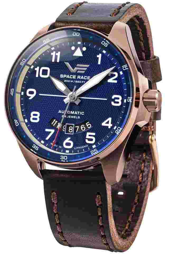 Vostok Europe YN55-325B746 Herrenuhr Automatik Space Race Braun/Blau