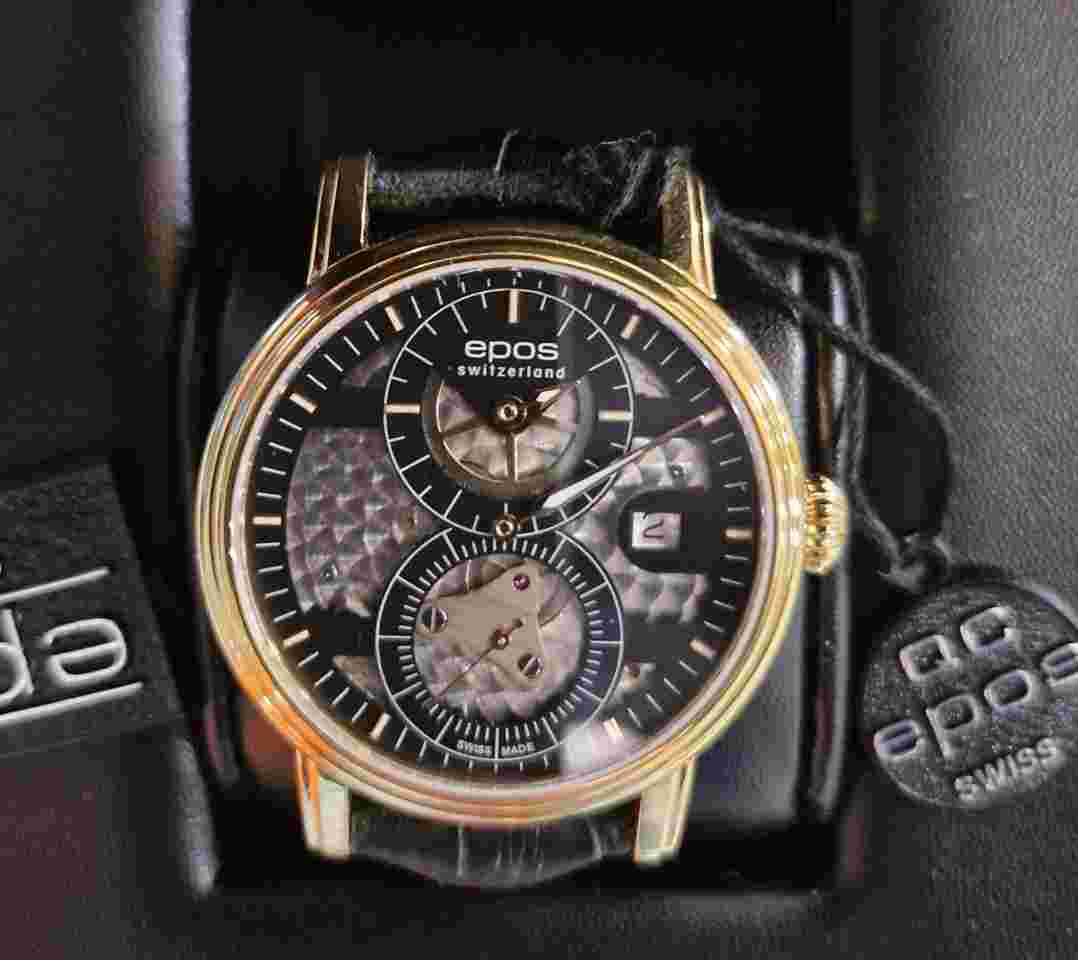 Epos Emotion regulator automatic Boitier plaqué or jaune.Edition limitée 80 pieces