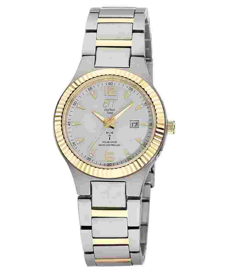 ETT Eco Tech Time ELT-11672-12M Damen Funk-Solaruhr Everest Lady Zweifarbig 