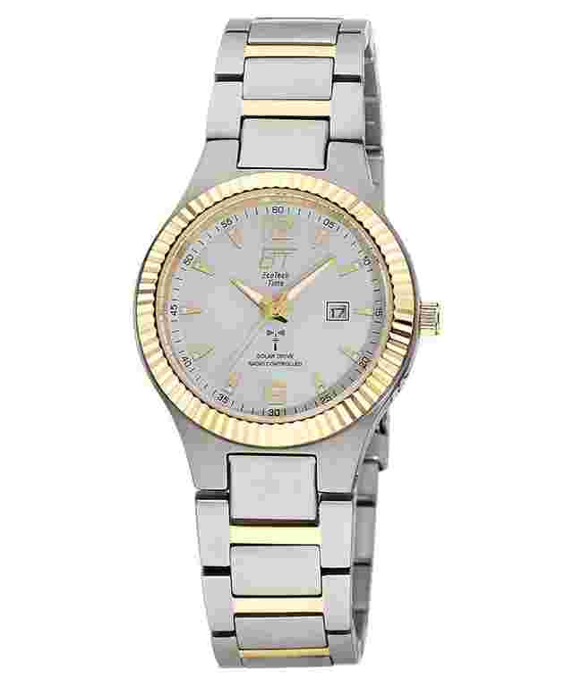ETT Eco Tech Time ELT-11672-12M Damen Funk-Solaruhr Everest Lady Zweifarbig 