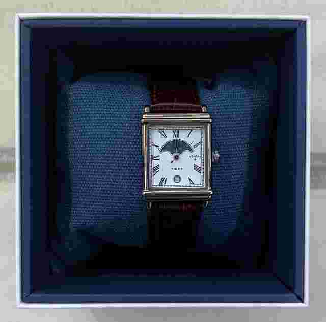 Timex x Noah NY Noah x Timex Moon Phase Watch Steel Brown Strap 