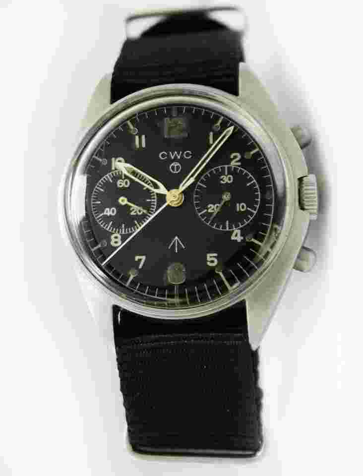 CWC Vintage Military Chronograph 38mm Original Dial Men Steel Watch C.1972