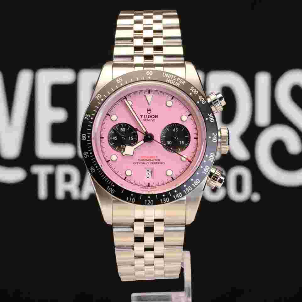 Tudor Black Bay Chrono 79360N Pink Dial - Box and Papers