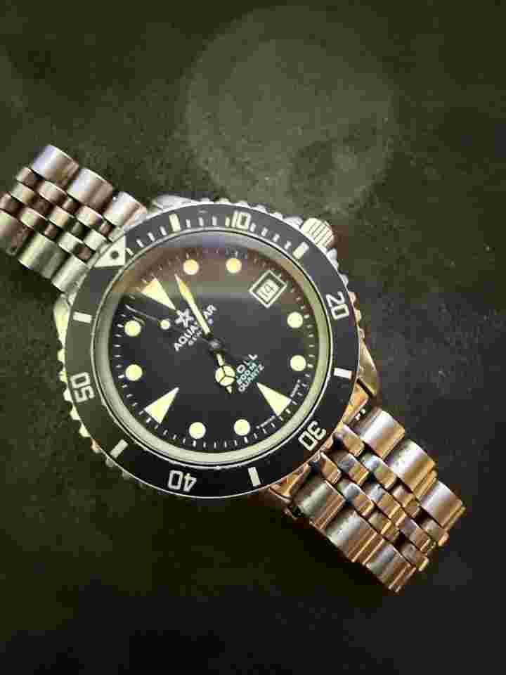 Aquastar Atoll Aquastar Aoll Quartz - Vintage Diver New Battery & Recently