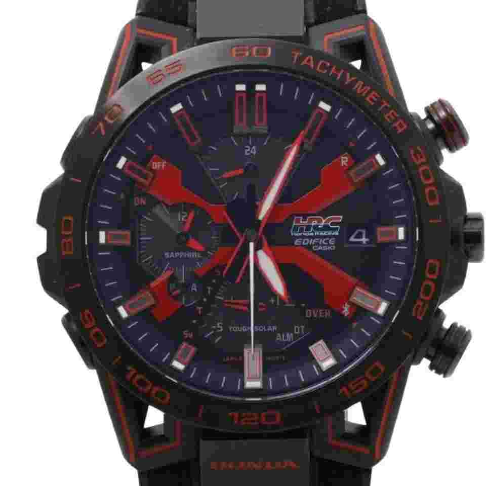Casio Edifice Sospensione Honda Racing Red Edition EQB2000HR1AJR Black Stainless Steel Men's Watch