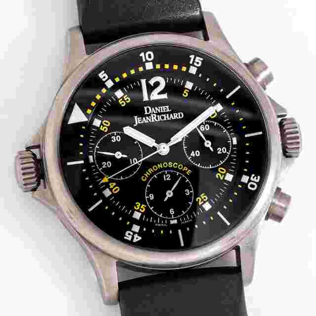 JeanRichard 2000's Daniel Chronoscope Ref. 25020 Automatic Titanium Watch ( 15787)